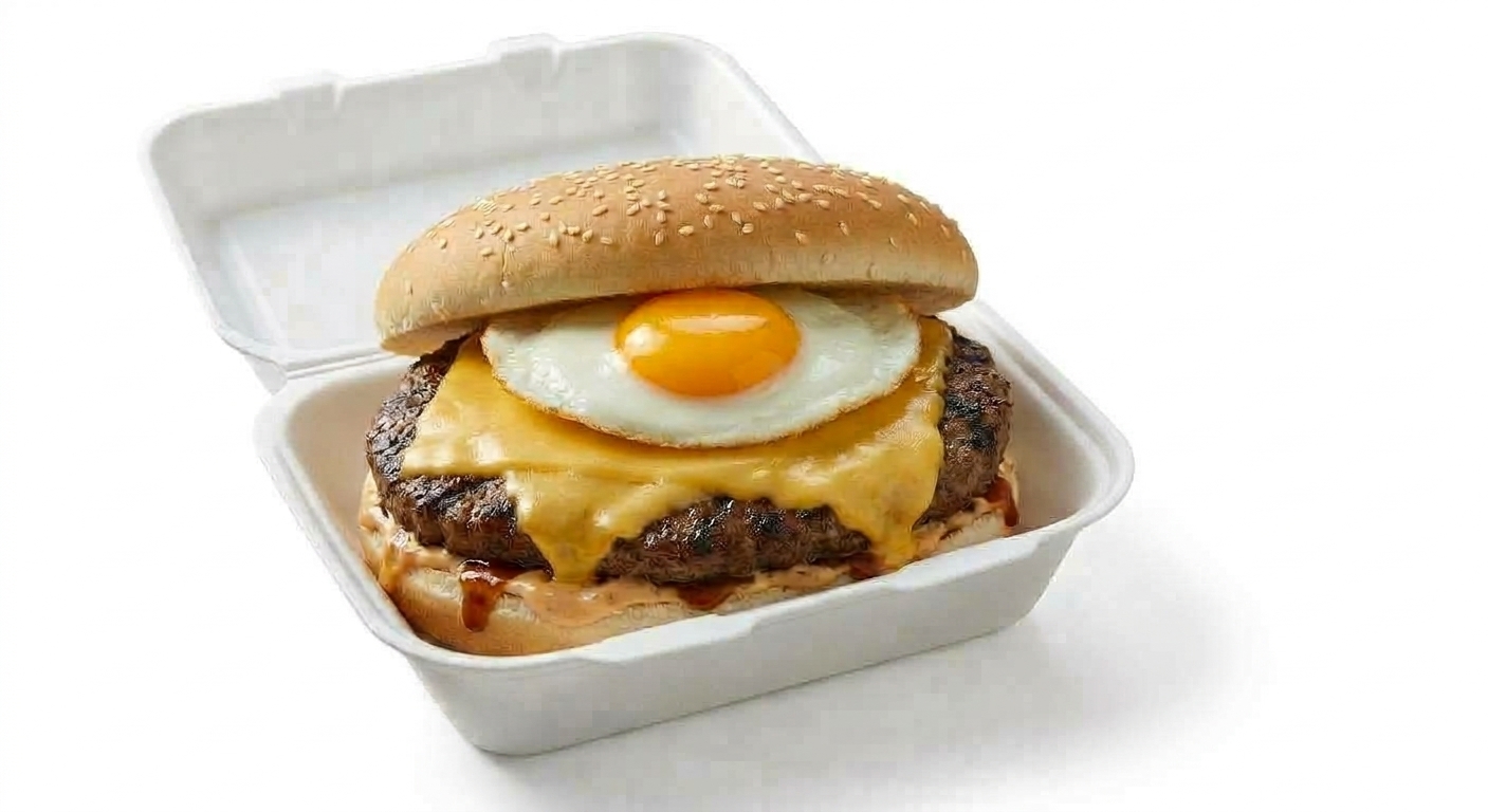 1/4lb Cheese Burger & Egg