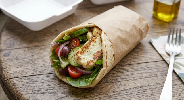 Halloumi & Salad Wrap